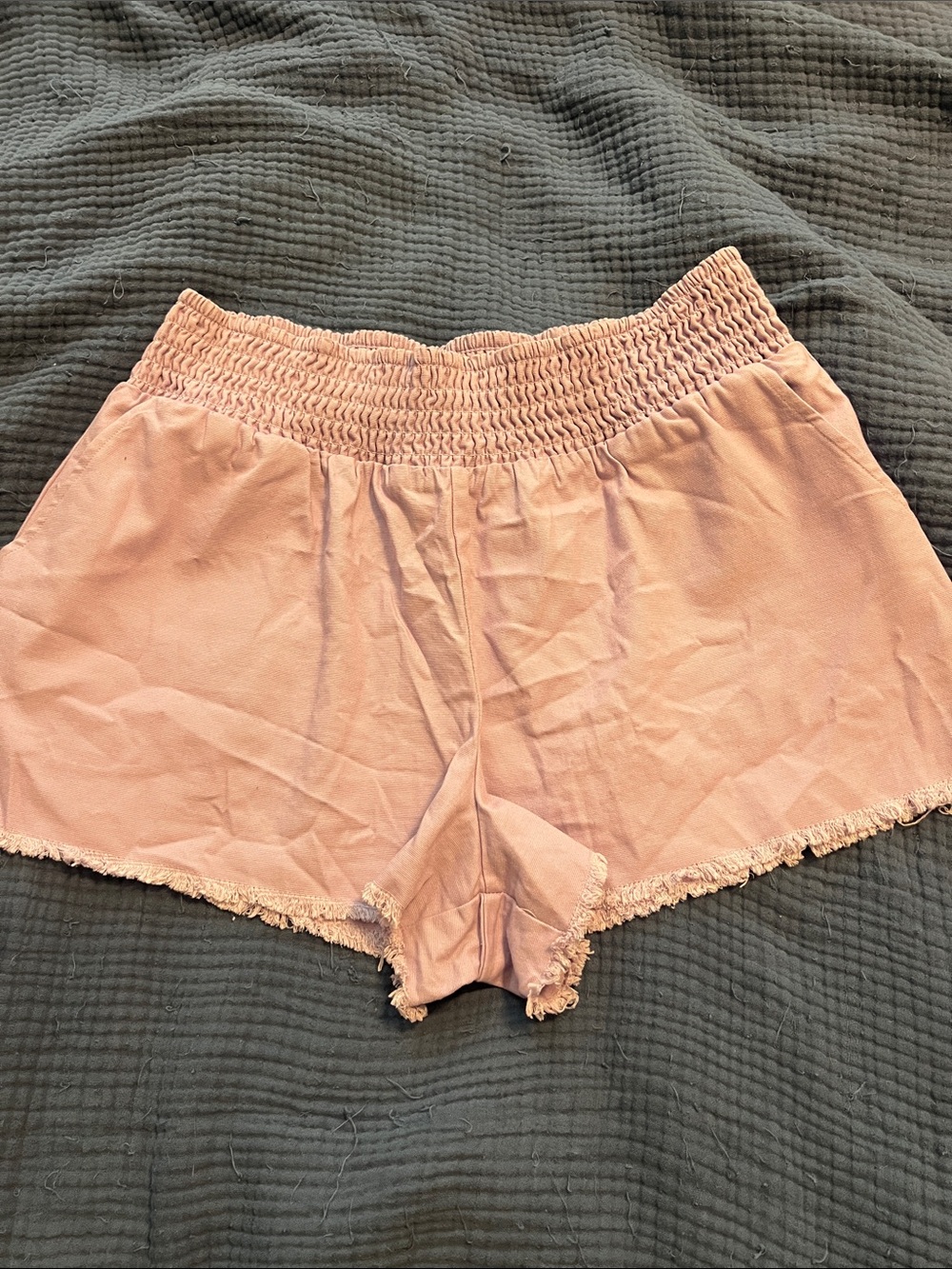 wild fable Lavender Smocked-Waist Sleep Shorts